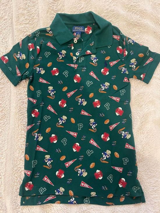 Polo Ralph Lauren Other - Polo by Ralph Lauren Boys' Green Football Print Polo
